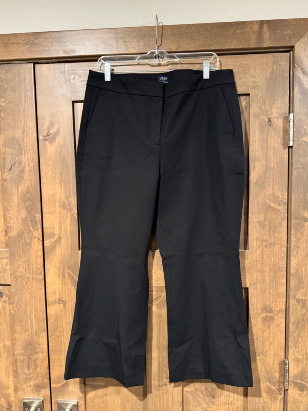 J. Crew Factory Black Cropped Flare Pants